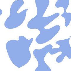 Abstract Shapes Modern Background Pastel Blue