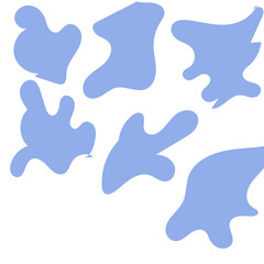 Abstract Shapes Modern Background Pastel Blue