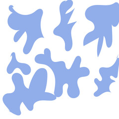 Abstract Shapes Modern Background Pastel Blue