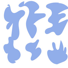 Abstract Shapes Modern Background Pastel Blue