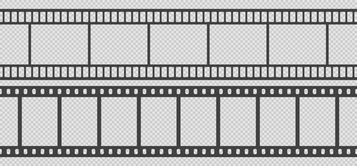 Set of seamless film strips
