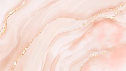 Foto op Plexiglas Abstract art pink marble wallpaper. © Chonnipha
