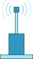 antenna and signal icon