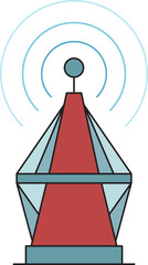 communication tower or radio mast icon