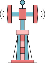 communication tower or radio mast icon
