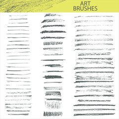 Graphite pencil vector illustrator art brushes