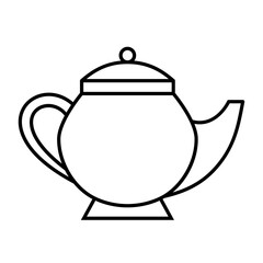 Black outline kitchen utensil, PNG with transparent background.