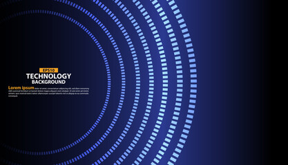 Circle Technology Future Digital Background
