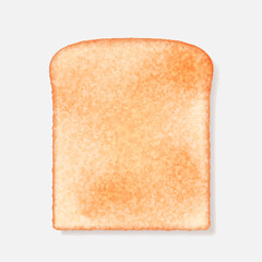 Sliced roasted toast bread. Piece of lightly toasted white bread for breakfast or sandwiches cook