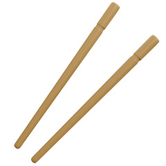 3d rendering chopsticks isolated