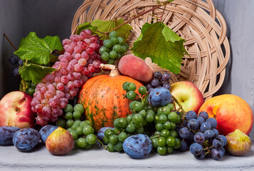 Beautiful still life with fruit