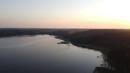 Fototapeta premium Ladoga Lake. Karelia landscape, Russia
