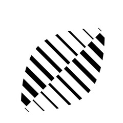 Fototapeta premium Leaf black logo, PNG with transparent background.