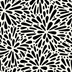 Vector seamless pattern. Free form organic shapes. Stylish structure of natural spots. Hand drawn abstract background. Can be used as swatch in Illustrator. Monochrome spotty print.