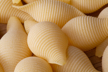 group of short durum wheat pasta