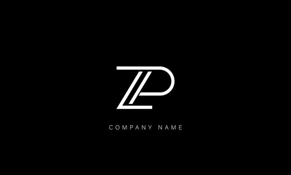 ZP, PZ Abstract Letters Logo Monogram