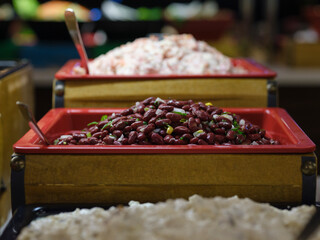 delicious red kidney bean meal at the restaurant's buffet