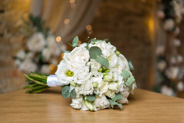 beautiful wedding bouquet of flowers