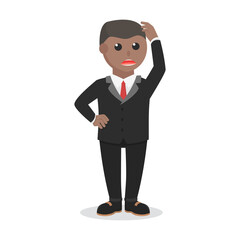businessman feel dizziness design people design character on white background