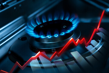 Gaspreise - Energiekriese - Abrechnung  - Abschlag - obrazy, fototapety, plakaty
