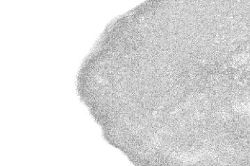 Black Halftone Texture On White Background. Modern Dotted Futuristic Backdrop. Fade Noise Overlay. Digitally Generated Image. Pop Art Style. Vector Illustration, Eps 10.