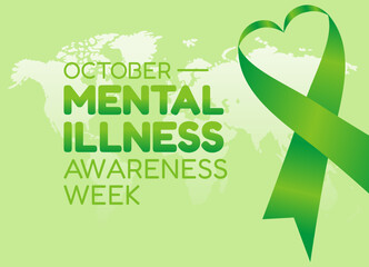 vector graphic of mental health awareness week good for mental health awareness week celebration. flat design. flyer design.flat illustration.