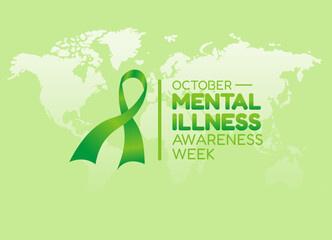 vector graphic of mental health awareness week good for mental health awareness week celebration. flat design. flyer design.flat illustration.