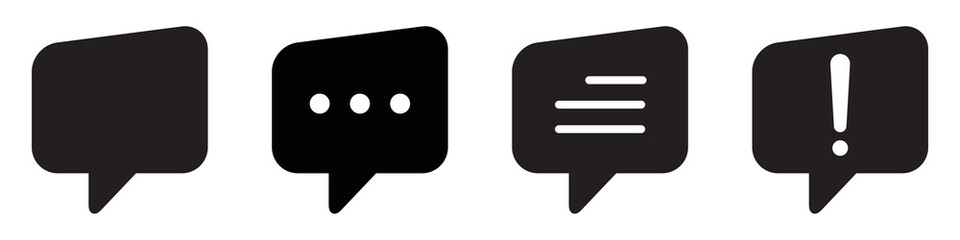 Bubble speech icon. Bubble message icon, vector illustration