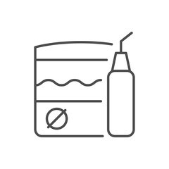 Dental irrigator line outline icon