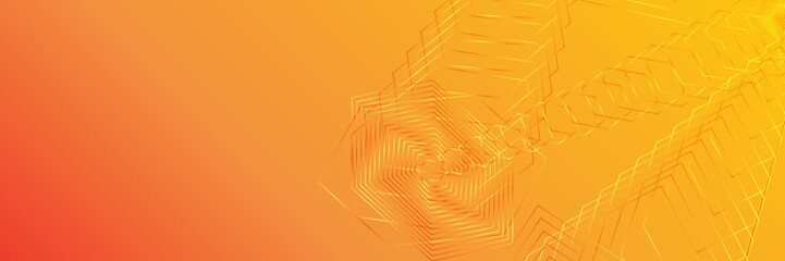 Abstract orange background with lines