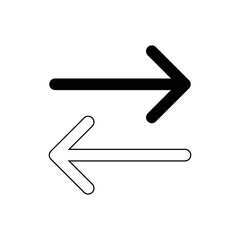 Set of black vector arrows. Arrows icon. Arrow vector icon. Arrows vector collection