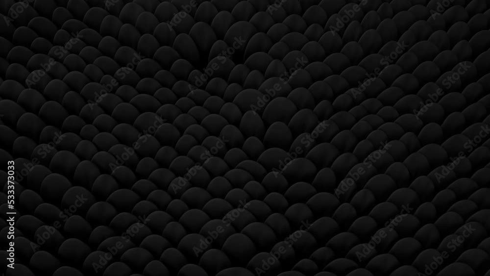 Poster abstract animation black leaves. macro background