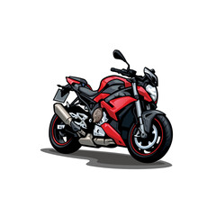 Obraz na płótnie Canvas motorsport - big bike - motor bike isolated vector