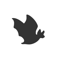 Halloween bat silhouette. Halloween decor. Vector illustration