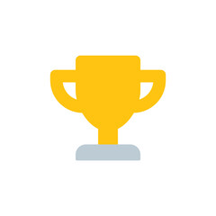 Cup icon. Winner trophy simbol. Sport prize sign in png  flat style.