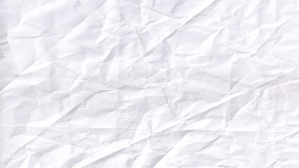 White crumpled paper texture background. Crumpled paper ball isolated on white with clipping path. abstract background of crumpled white paper