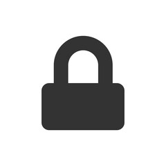 Padlock icon. Lock and unlock web sign. Password, privacy, safety symbol in png flat style.