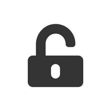 Padlock icon. Lock and unlock web sign. Password, privacy, safety symbol in png flat style.