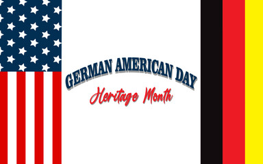 German American Day Background white cope space area, Suitable to use on German American Day Event.