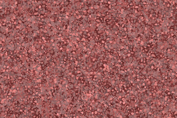 Red rubber running coat seamless texture top view. Abstract track coating pattern. Vector playground or tennis court material. Grunge granular closeup surface. Crushed grain hardcourt backdrop