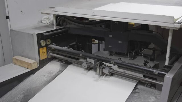 Offset Print Press Machine Sheet Fed Paper Flow Production Process