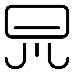 air conditioner outline icon