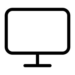 monitor screen tv outline icon