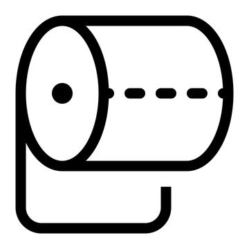 recommend clip art: tissue roll outline icon