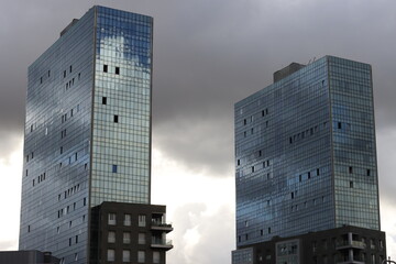 Modern buildings in the downtown of Bilbao