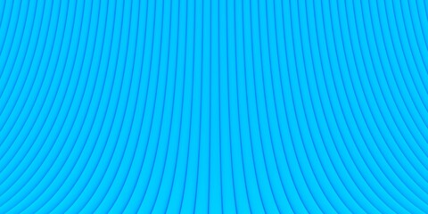 Bend blue curved cylinder array shape geometrical background wallpaper banner pattern