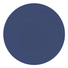 Navy Blue Circle Brushstroke Illustration