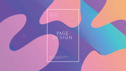 Rainbow Poster. Modern Shape. Fluid Website. Multicolor Brochure. Purple Plastic Design. Vibrant Paper. 3d Minimal Cover. Tech Landing Page. Violet Rainbow Poster