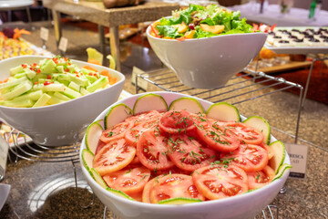 breakfast, dinner and dessert buffet