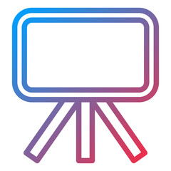 Fototapeta premium Blackboard Icon Style